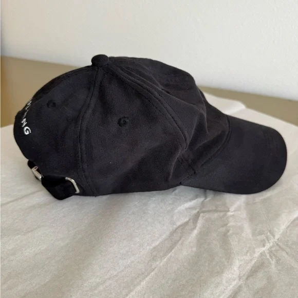 Anine Bing Sport Jeremy Vintage Washed Black Baseball Cap Hat - Picture 3 of 12